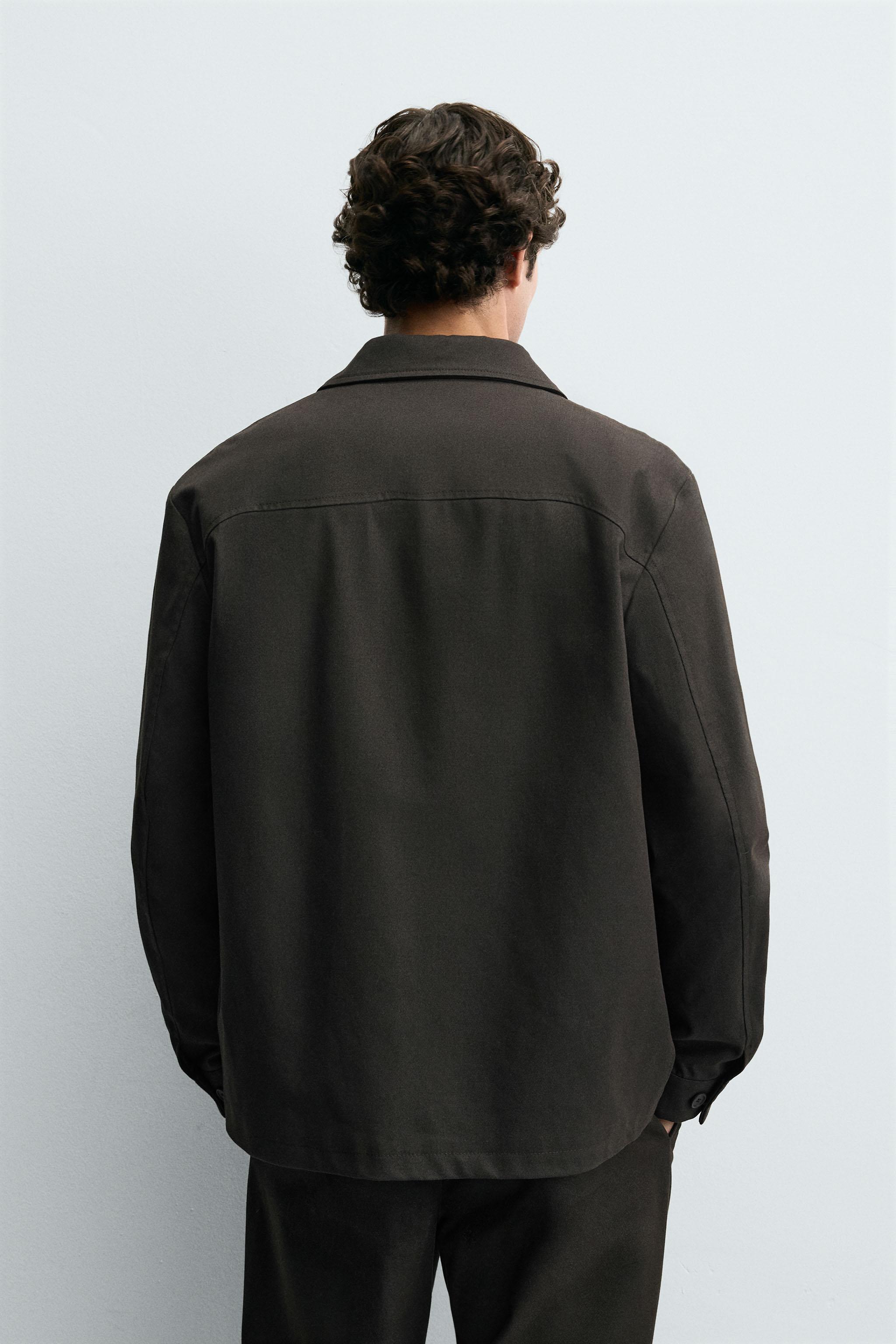 RELAXED FIT TWILL OVERSHIRT